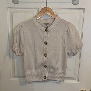 Sincerely Jules Cream Button-Up Cardigan